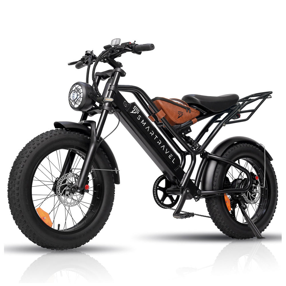 SMARTAVEL 20inch Fat Wheel 48V 1200W Electric Bicycle for Adult E Bike with Removable Battery&nbsp;off road tire mountain Ebike