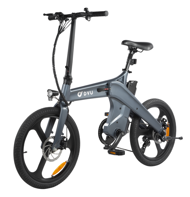 DYU T1 Pedal-Assist Torque Sensor E-bike - 20 Inch Magnesium Alloy City Commuter Electric Bicycle Folding Electric Bike