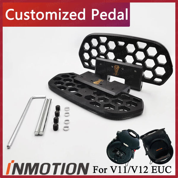 Customized EUC CNC Pedals Suit For INMOTION V11 V12 Honeycomb Pedal Electric Unicycle Pedal E-unicycle Monowheel Parts