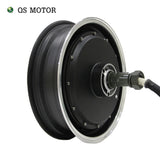 QSMOTOR 12inch 5000W 260 V4 72V 96V Brushless Electric Single shaft Motor for Scooter