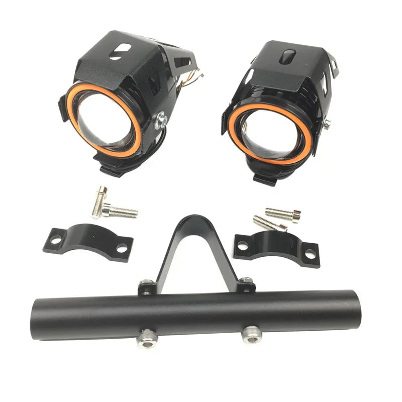 12V–60V 30W Eagle Eye LED Projector Headlight & Support Bracket for Electric Scooter & E-Bike