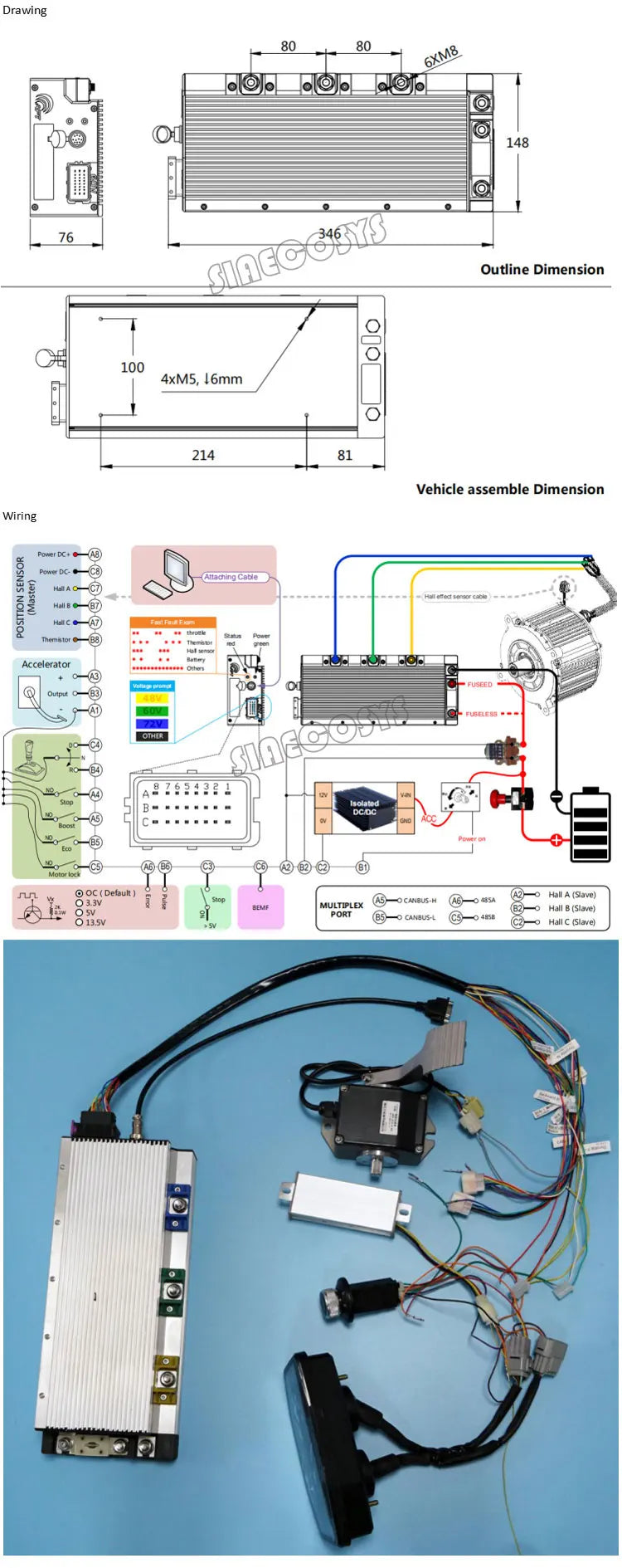 Electric Car Conversion Kit QS Motor 8000W 273 Dual 2wd 96V 115kph BLDC Hub Motor Wheel Conversion Kits for Electric Car