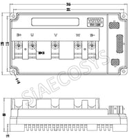 Free Shipping VOTOL Controller EM150SP 72V 150A for QS Mid-Drive Motor Hub Motor