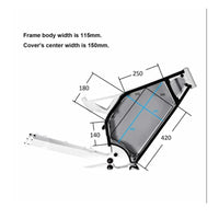 US Stock Sealth Bomber Frame Enduro Ebike Frame e for Electric Bicycle Waterproof Inside Battery Ebike Frame for QS 205/273