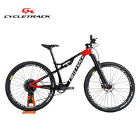 CYCLETRACK Full Dual Suspension Mountain Bike Carbon Fiber 12 Speed 29 inch Air Fork Carbon Frame MTB Bicycle Cycle for Men