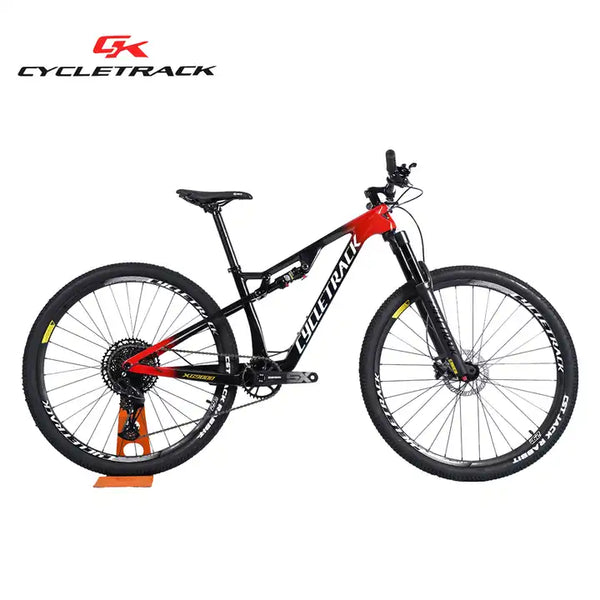 CYCLETRACK Full Dual Suspension Mountain Bike Carbon Fiber 12 Speed 29 inch Air Fork Carbon Frame MTB Bicycle Cycle for Men