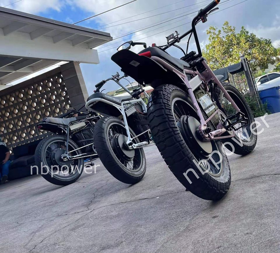NBPower Electric Fat Tire Bike Conversion Kit 20inch 26inch Fat Bicycle conversion kit dropout 170mm or 190mm snow bike with Daul mode controller