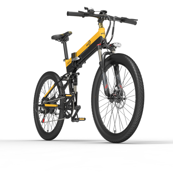 BEZIOR X500 PRO Off-Road Electric Mountain Bike - 500W Motor, 48V 10.4Ah Battery, 26*1.95 Tires 7-Speed Gears  Fukujo Wheels