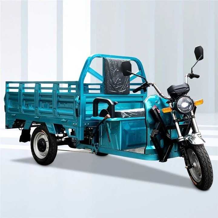 Large Capacity 500W Electric Tricycle Cargo New Design 3-Wheel Vehicle with 60V Voltage Made of Plastic Steel Iron ABS Material