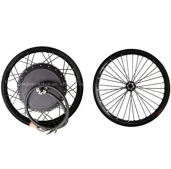 High-Powered 8000W Ebike Conversion Kit - Fast Speed Brushless Motorcycle Hub Motor with Waterproof Design for 17-21 Inch Wheels