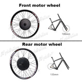 E BIKE Conversion Kit 48v 1000w Front/Rear Motor Wheel Electric Bicycle Conversion Kit 20"26"28" With 48v 12.5ah Lithium Battery