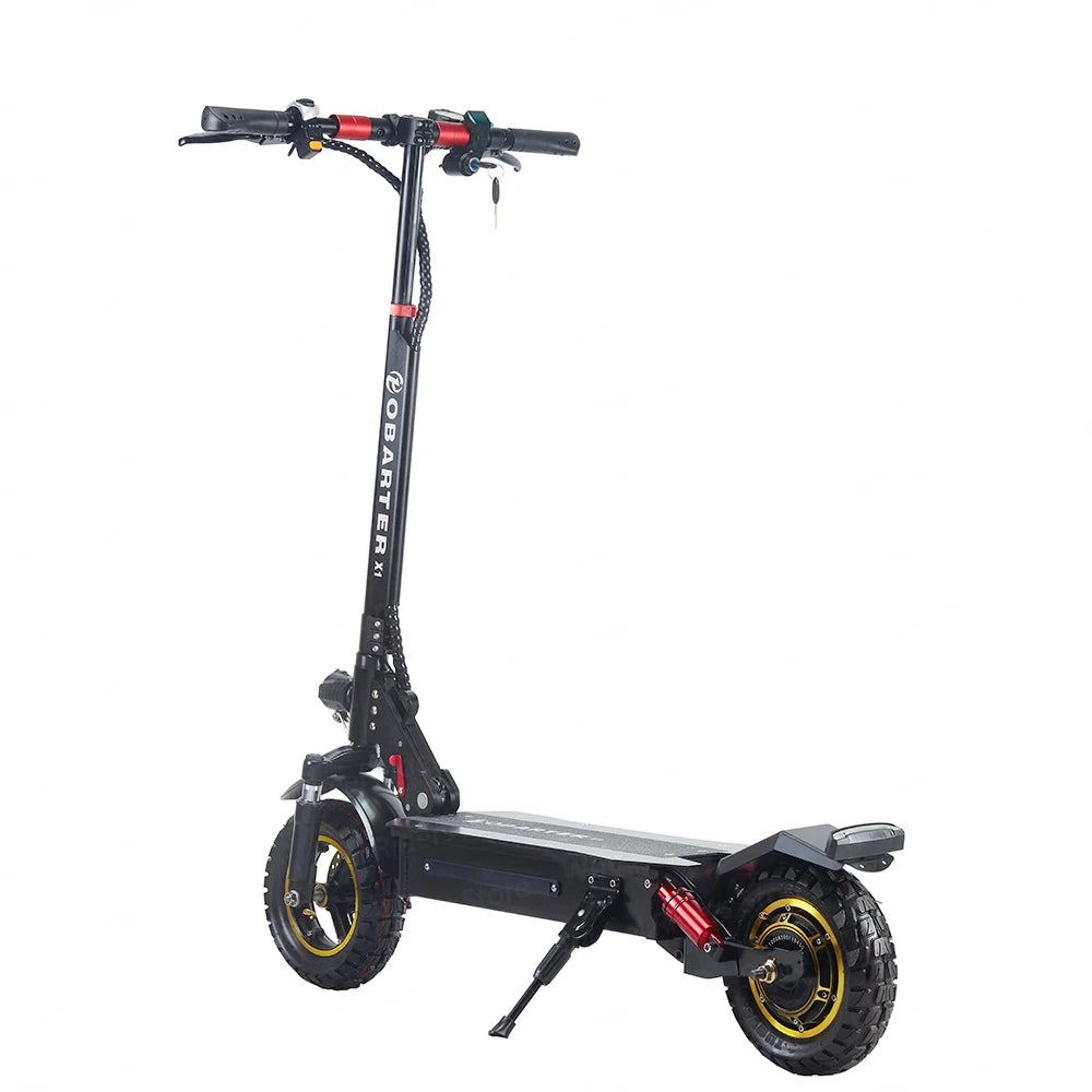 New OBARTER X1 Electric Scooter Adults 53KM/H E Scooter 10 Inch Off-Road Kick Scooter Rear Motor 48V1000W21AH Foldable E-Scooter