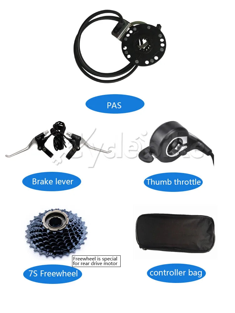 50km/h Max Speed 1000W Electric Bike Conversion Kit 48V 1000W E Snowmobile Conversion Kit