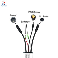 36V/48V KT BLDC Electric Scooter Controller 15A 17A LCD3 LCD5 Display Thumb Throttle E-Brake Waterproof Conversion Kit For Ebike