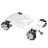 PS2 Handle RC 25KG Big Load 78mm Mecanum Wheel Robot Car Chassis Kit with 4pcs 12V Speed Encoder Motor for Arduino Shooting DIY