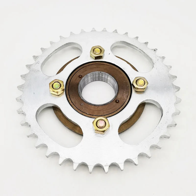 428 type electric tricycle gearless flywheel crankset fitting shaft coupling 38T tooth 13/16/20/21/23/24/25/26/29/31mm connector