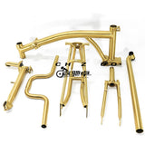 Titanium Folding Bicycle Titanium Frame / Handlebar / Seatpost / Stem Bicycle Accessories