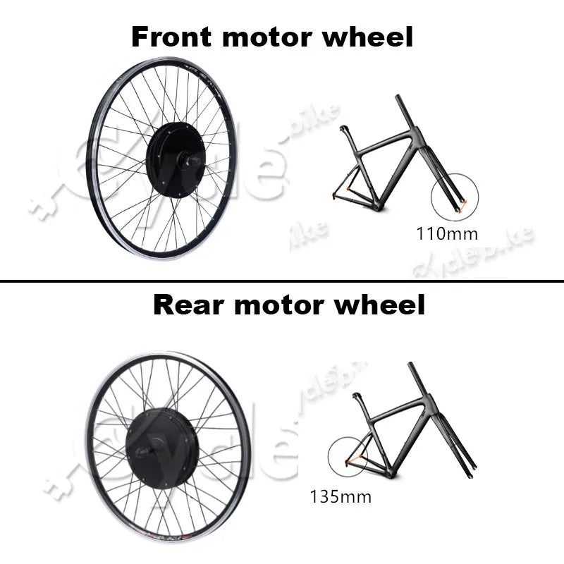 E Bike Kit  48V 1500W Electric Bike Kit Electric Bicycle Conversion Kits For 20" 24" 26" 700C 28" 29"