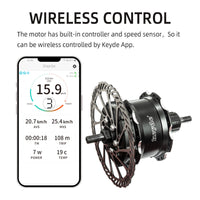 Keyde P110 Rear Motor with torque wireless control 36V 250W 32H 8-11S for ebike, highly integrated rear motor designed for electric bicycle conversion kits
