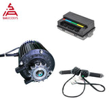 QS 1000W 72V 55KPH 428 Sprocket Mid Drive Motor kits with EM50SP controller for electric scooter