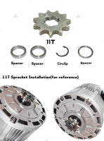 QSMOTOR 138 70H 3000W V1 V2 Motor PMSM Mid drive motor Sprocket and Belt Type