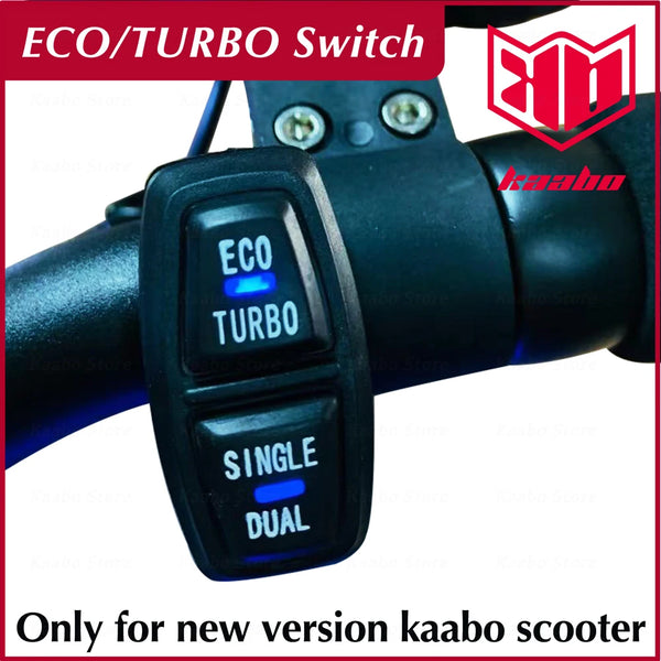 Upgraded Switch With Indicator Light ECO TURBO SINGLE DUAL Button For Mantis Wolf Warrior Electric Scooter Parts Accessories