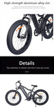 Electric Bike 26 Inch Aluminum Alloy Folding 48V Lithium Battery Integrated Battery Electronic Mountain