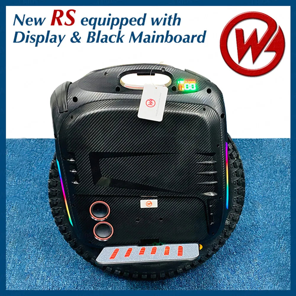 Begode RS Unicycle Gotway GW 18inch RS19 Display Black Mainboard Screen Electric Monowheel 2600W 100V 1800Wh 2021 New