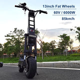 Super Offer SPAIN STOCK FLJ Upgraded 13inch 6000W 50AH Powerful Electric Scooter