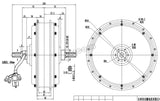 Siaecosys/QSMotor 205 3kW 50H V3 spoke hub motor with SVMC72150 controller