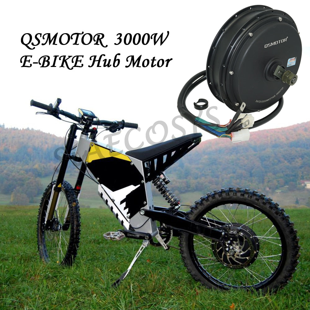 QS Motor 205 50H V3I/V3TI E-Bike Spoke Hub Motor With SIA7230 And CT-22 Speedometer Kits