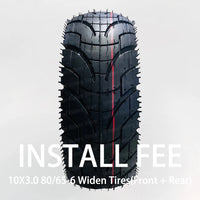 [ Install Fee ] Upgrade to 10*3.0 off-road tires widen tires road tires Kaabo Mantis / ZERO 10X