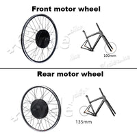Front Or Rear Motor Wheel Max Speed 50km/h 48V 1000W Electric  Bike Kit For 20" 24" 26" 28" 700c Bicycle