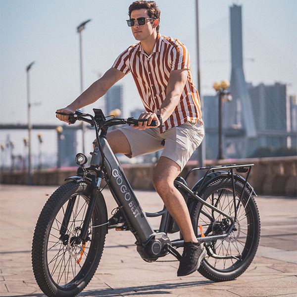 Step Bik GOGOBEST GF850 Dual Battery Step Thru Ebike 500W Electric Mountain Bik ...