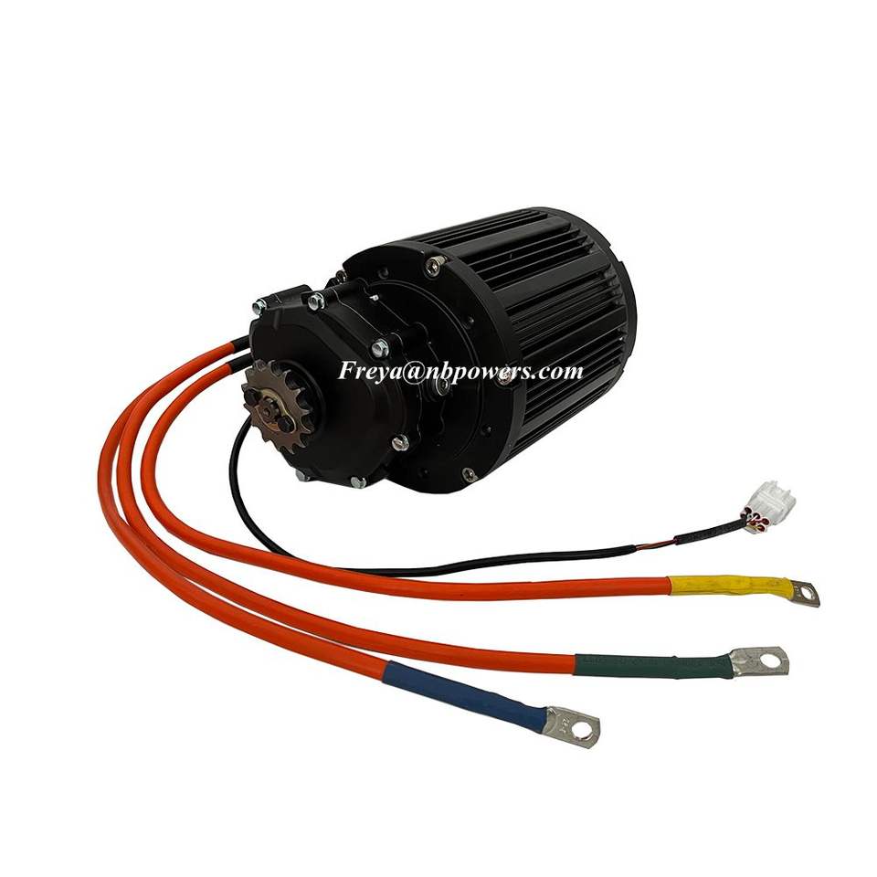QS 138 V4 90H 4000W Mid Drive Hub Motor for Motorcycles - High-Power Magnet Motor with 1:2.35 Gear Ratio