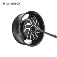 QSMOTOR 17X6.0inch 12000W V4 96V 157kph Hub Motor With SIAPT96800 Controller For High Power Electric Motorcyc