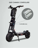 FLJ 13inch Fat Wheels Electric Scooter with 6000W/60V 40ah -80ah battery Dual Engine New design double drive E Scooter