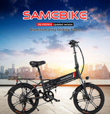 20 inch samebike 20LVXD30-II 7 speed 350w 48v10ah lithium folding electric city bike