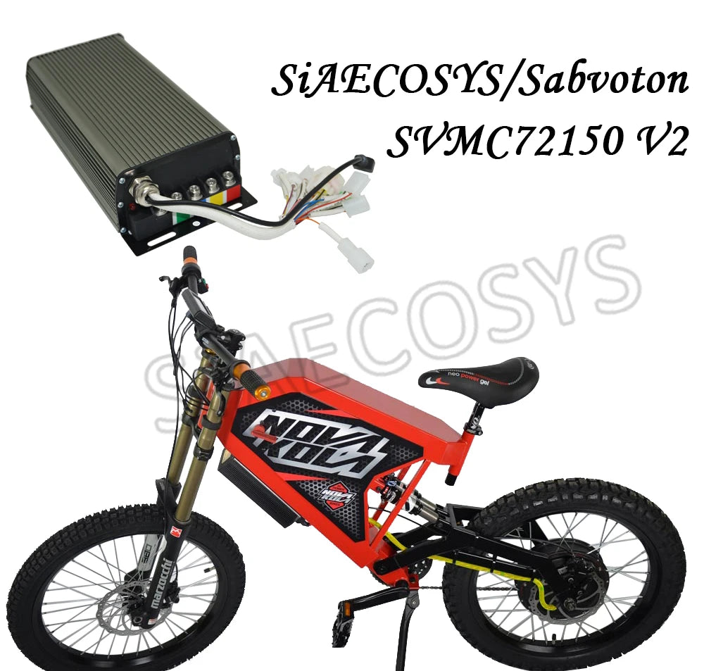 Sabvoton Controller Unlock Type SVMC 72150 V1 V2 For 3000W 72V 150A Electric Spoke Hub Bicycle Motor