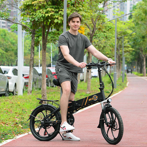 20 Inch Wheel E Bike E Cycle 48V 10.4AH Battery 350W Hub Motor Bezior M20 Foldable Electric City Bike