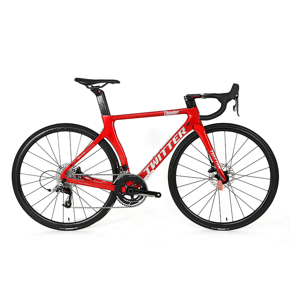 TWITTER Thunder C brake R8000 22S alloy wheel aero bike race bicycle road bike 700c inner cable carbon fiber road bicycles