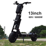 Super Offer SPAIN STOCK FLJ Upgraded 13inch 6000W 50AH Powerful Electric Scooter