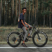SAMEBIKE YY26 750W Motor Power 26" 48V/15Ah Lithium-Ion Battery 7 Speeds Fat Tire Spoke Rim Electric Hybrid bicycle