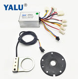 YALU Brush DC Motor Controller 24V 250W Ebike Speed Controller with PAS Sensor Port For Electric Bicycle Scooter Conversion Kit