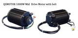 QS 10inch Rim 1000W Mid Drive Motor Assembly Kits with EM50SP Controller 72V 55KPH for Electric Scooter