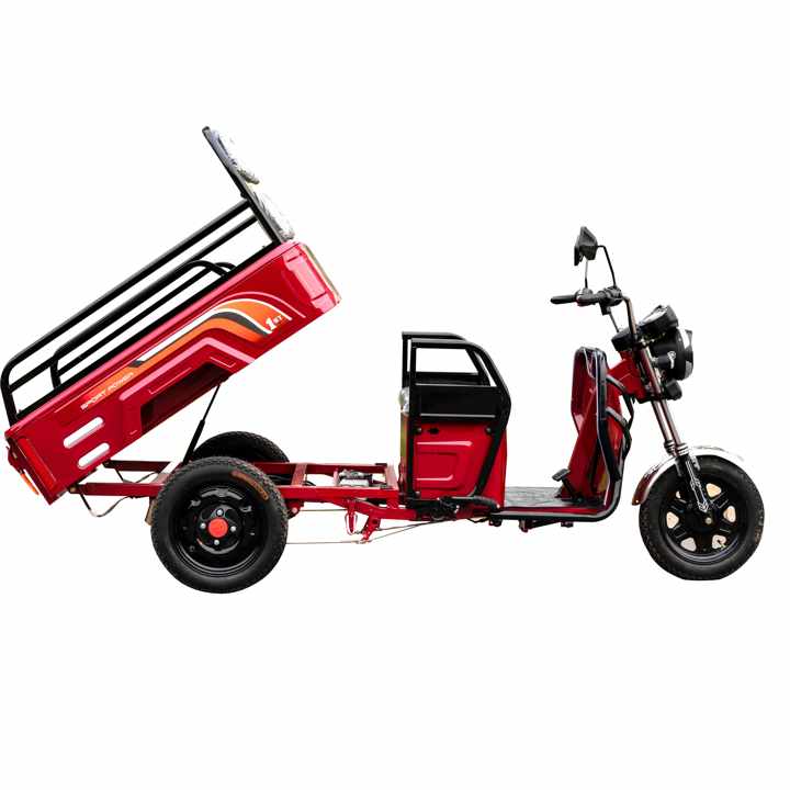 China Open Body Type Electric Cargo Vending Tricycle Flip Top Strong Power 60v 1000w Electric Tricycle Cargo