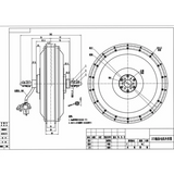 US Stock NBpower/QS 273 40H 72V 8000W Motor 150mm Dropout Width Electric Bike Hub Motor Max Speed 110-120kph Electric Motorcycle