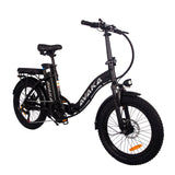 AVAKA BZ20 PLUS Folding Electric City Bike 20 Inch Wheel 500W Rear Hub Motor Ebike with 48V 15Ah Lithium Battery Step Through Electric Bicycle