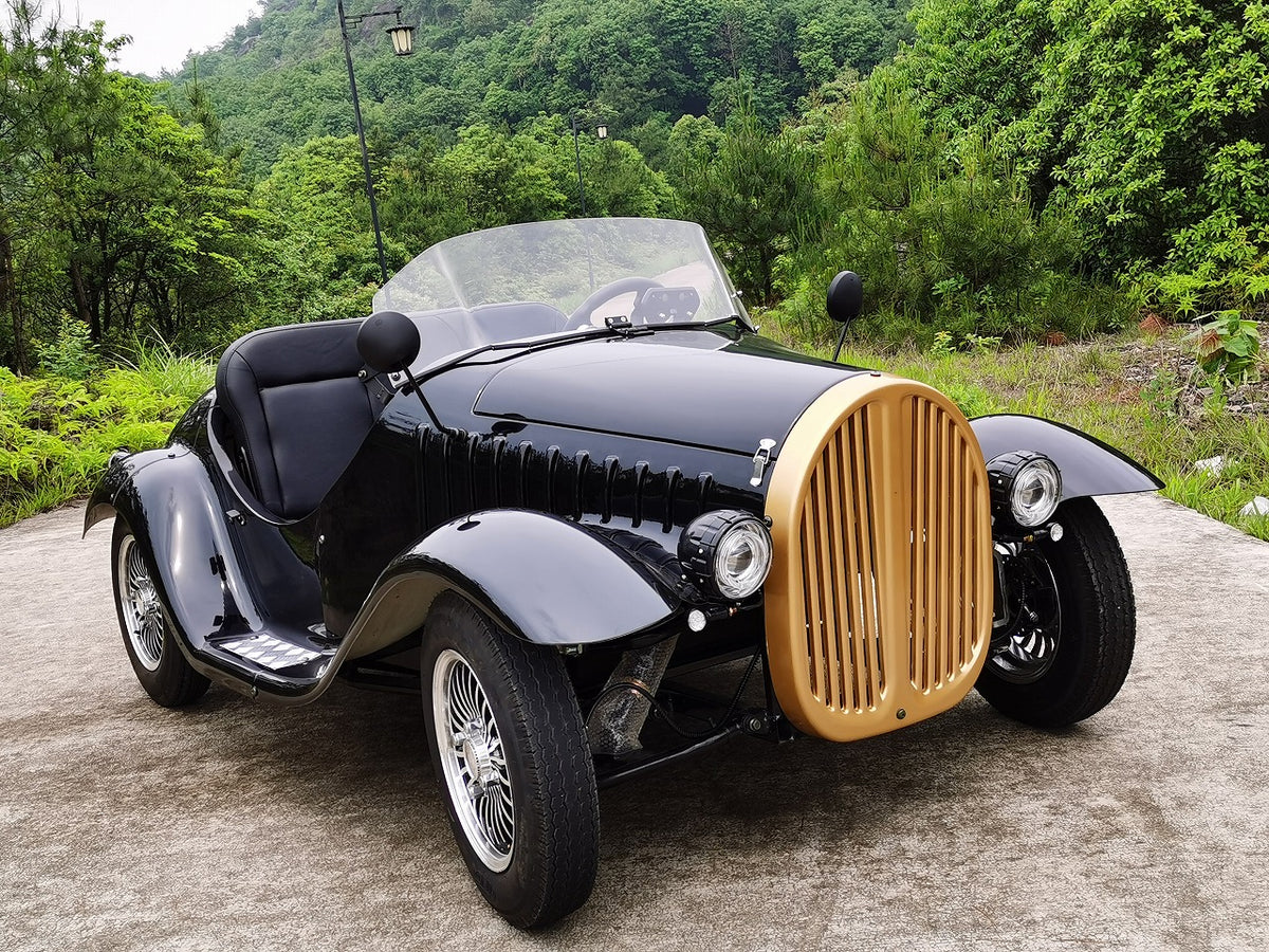 Electric ATV Vintage Car 2 Seats 72V60Ah Lithium Battery 1800W Motor Shaft driving golf carts