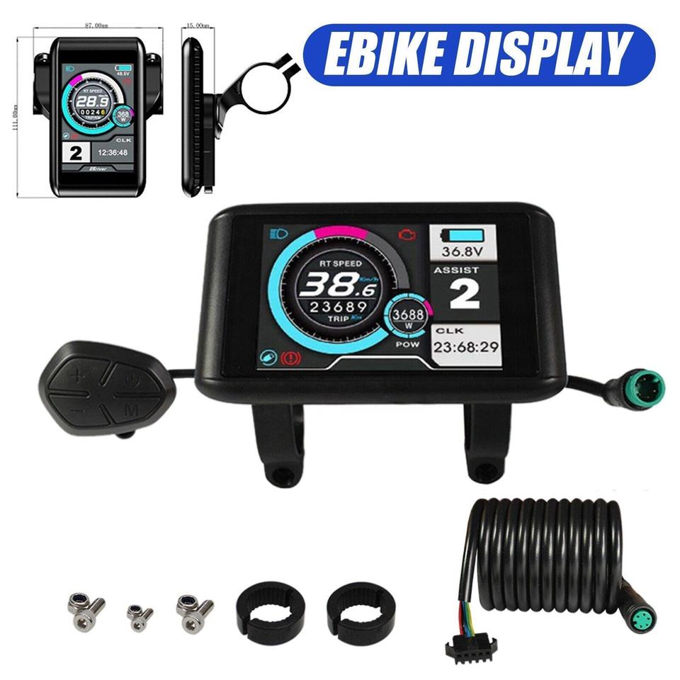 High-Powered 3000W Electric Bike Conversion Kit - Brushless Non-Gear Hub Motor with UKC1 Display for 26-29 Inch Wheels Ebike Conversion Kit